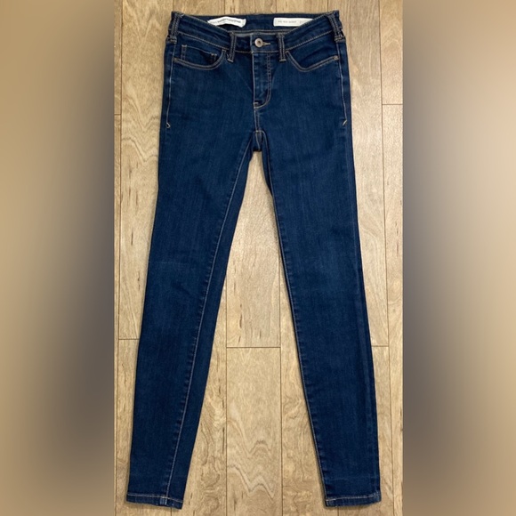 Pilcro and the Letterpress Denim - Pilcro and the Letterpress Womens Mid Rise Skinny Jeans Size 25 Medium Wash